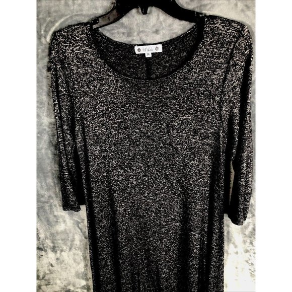 Ellie Wilde Dress  Woman’s Adult Size Medium Black/Gray - Picture 5 of 14
